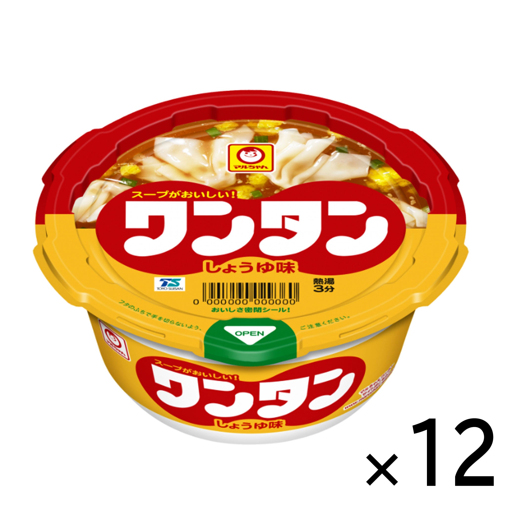 Toyo Suisan Maruchan Instant Wonton Soup Soy Sauce Cup【12 Set】